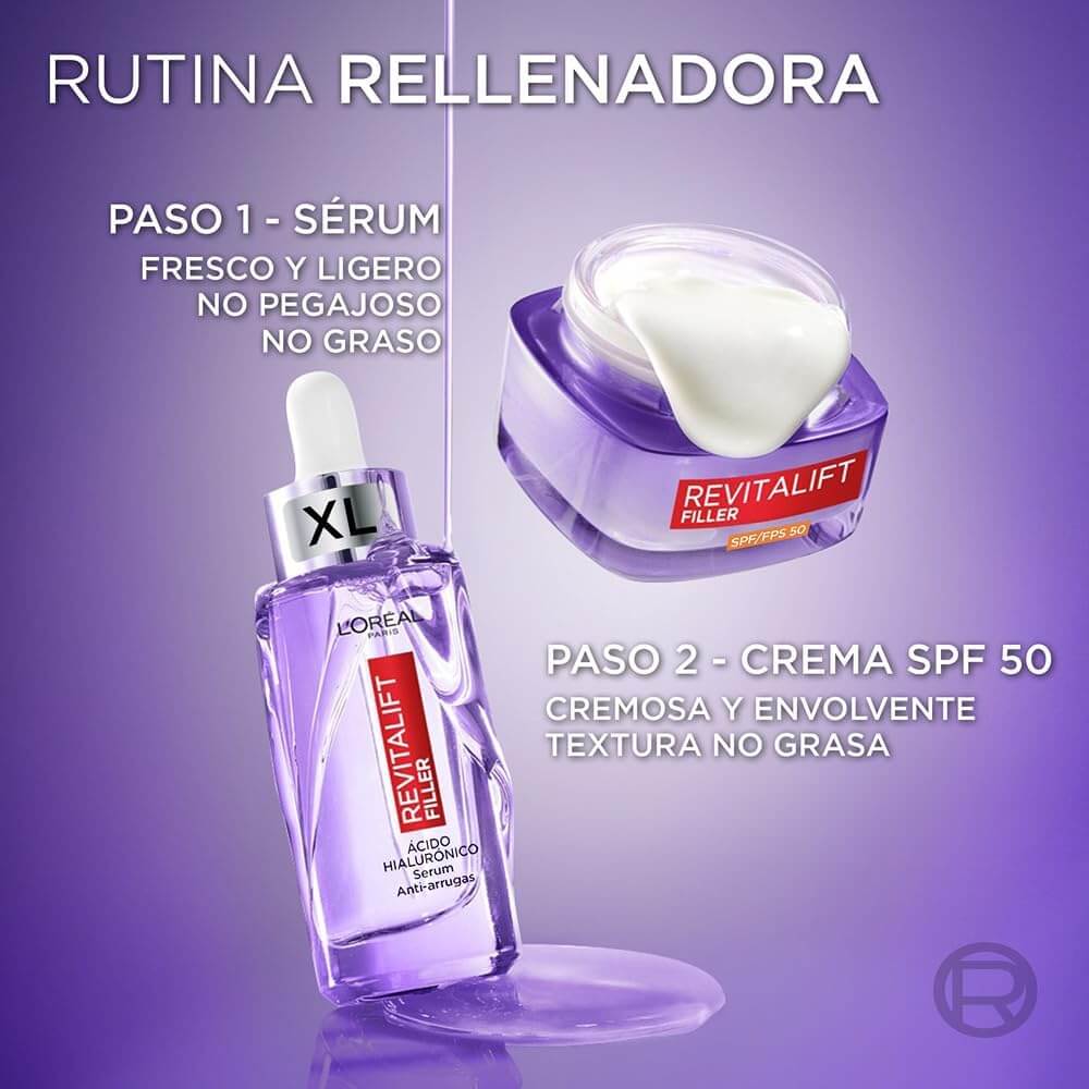 rutinica-rellenadora-1 L'Oréal Paris Sérum Antiedad Revitalift Filler con Ácido Hialurónico