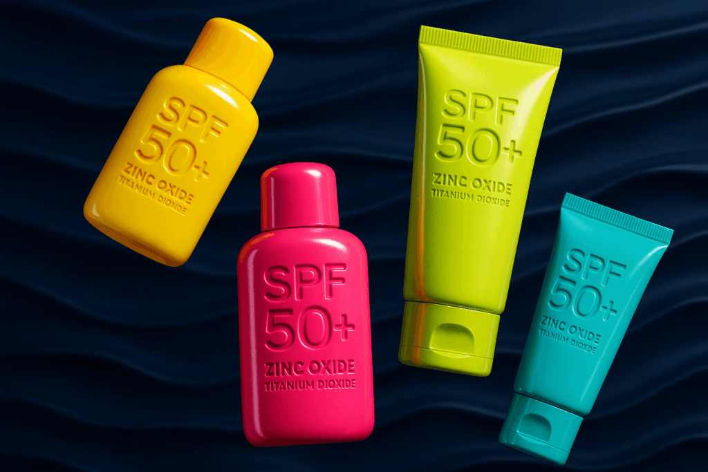 20250717_1713_Vibrant-3D-Sunscreen-Display_simple_compose_01k0cf1t2sej8tttphzks3frrd-1024x683 Protector solar facial top 5 mineral y tintado: guía rápida para elegir tu mejor aliado solar