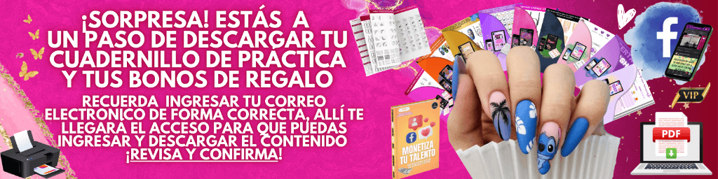 sorpresas Cuadernillo de práctica para manicure